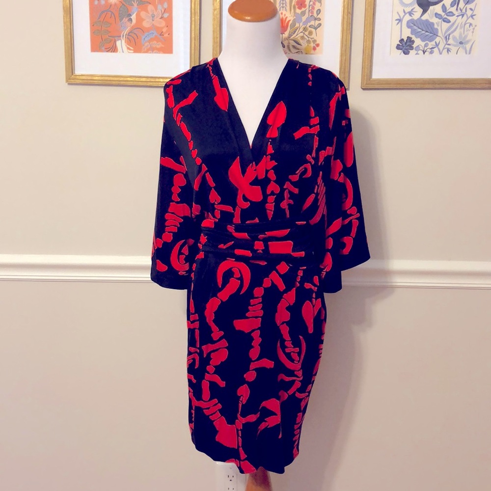 Mara Hoffman black & red mini dress Sz Small